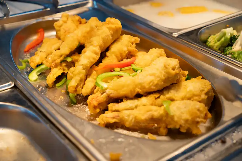 Tempura-Style Fried Seafood with Peppers